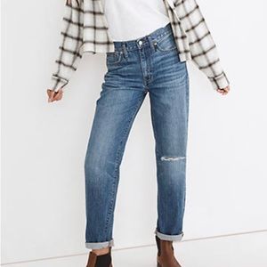 Madewell slouchy boyjean- new with tags